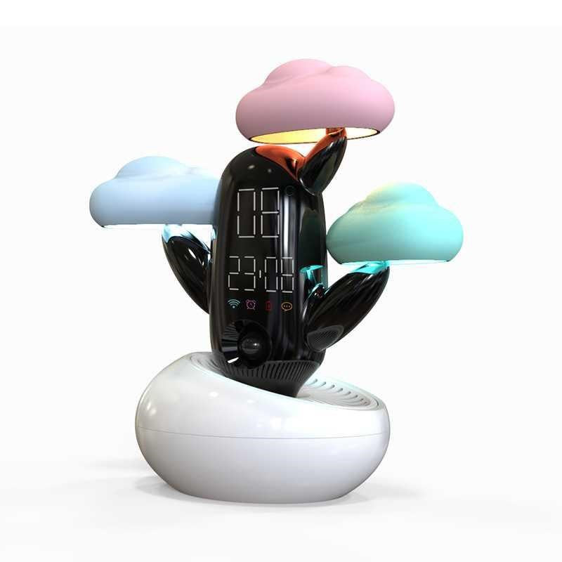 Cloud Weather Time Light Smart Sensor Fun Alarm Clock Accurate Clock Live Voice Reminder Weather Alarm Clock