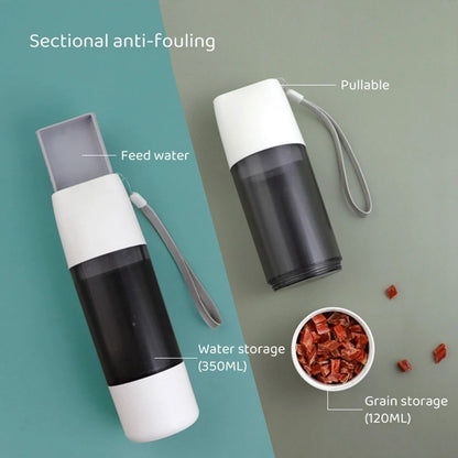 Pet Oasis: Portable 2-in-1 Water & Food Feeder Bowl