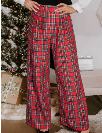 Women's Fashion Casual Lattice Loose Pants