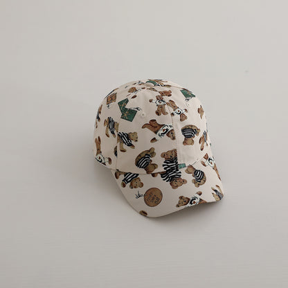Cartoon Printed Children's Baseball Cap Sunshade Casual Girl Personalized Printed Boys' Peaked Cap