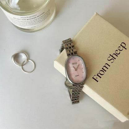 Ice Blue Fritillary Silver Quartz Watch For Women