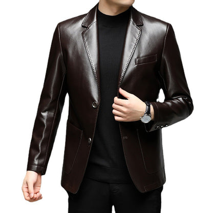 Single-Breasted Business Casual Suit Gentleman Executive Poise