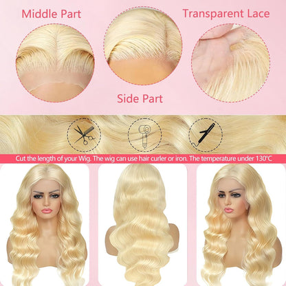 Hand-woven Front Lace Synthetic Wigs Golden Big Wave Long Curly Hair