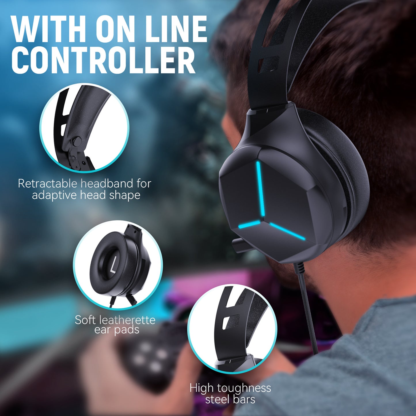 MultiWire: Multi-Platform Wired Gaming Headphones