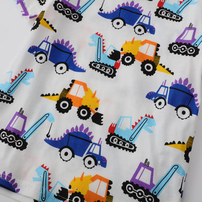The Knitted Artisan: Boys’ Cute Print Cotton Knitted T-Shirt