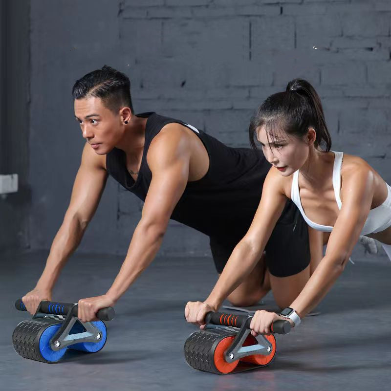 AbRoller Pro: Double Wheel Automatic Rebound Ab Wheel Roller for Men & Women