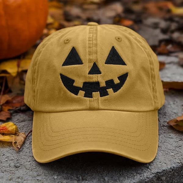 Halloween Personality Pumpkin Autumn Style Printed Hat