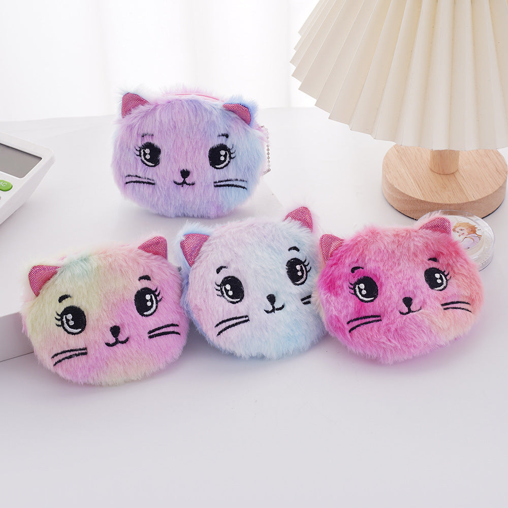 Plush Companion: Artisan Cartoon Plush Fabric Coin Purse