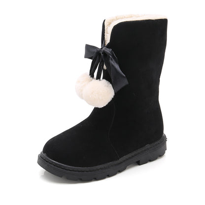 The Winter Princess: Warm Cotton Long Boots