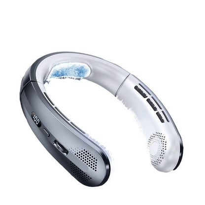 Rechargeable Ultra-quiet Lazy Portable Mini Turbine Bladeless Halter Fan