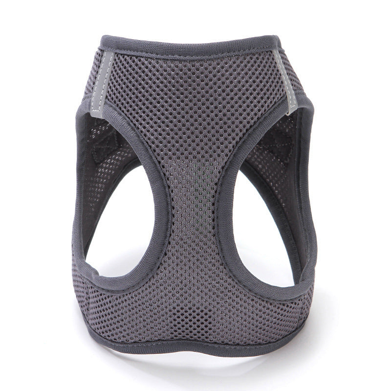 Cat Pulling Rope Vest-style Slip Dogs And Cats Rope Pet Outing Mesh Cat Leash