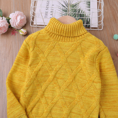 Heritage Checked Turtleneck Long Sleeve Knit