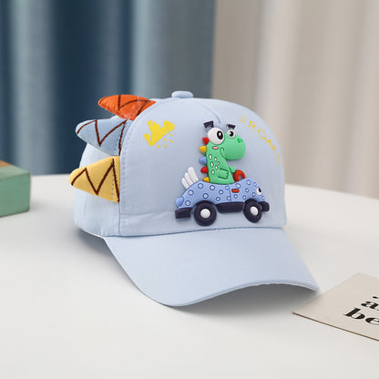 Prehistoric Edit: Dinosaur & Car Embroidered Peaked Cap