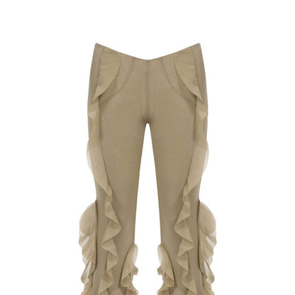 Ear Flying Pants Slim-fit Micro Flared Pants Women