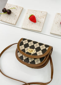 Brown Rhombus Plaid
