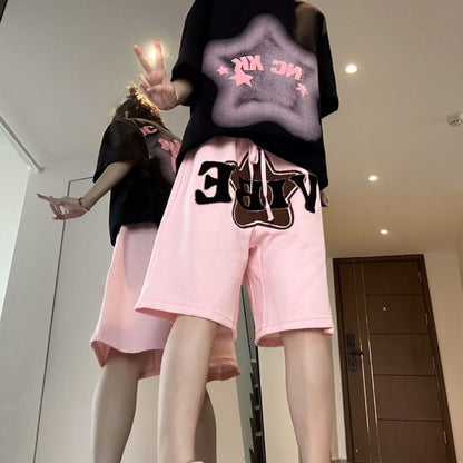 Fashion Retro Elastic Waist Capris For Men