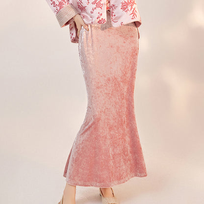 Early Autumn National Style New Fashion Advanced Long Skirt