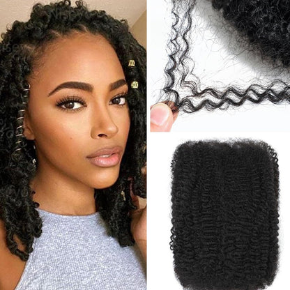 African 4C Hair Crochet Human Weaving Natural Color Fashion