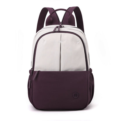 Fashion Outdoor Trendy Women's Bag Contrast Color Backpack