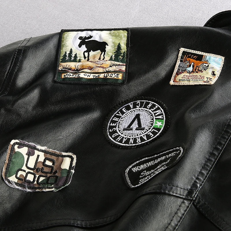 European American Street Trend Handsome Loose Leather Clothes Urban Maverick