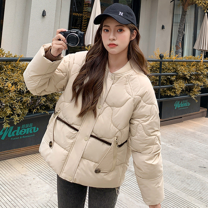 Women's Casual Short Cotton Coat Jacket