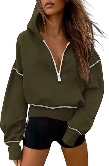 Women's Half Zipper Short Sweater