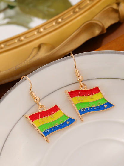 Creative New Rainbow Flag Rainbow Love Rainbow Earrings