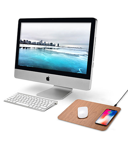 WoodCharge: Handcrafted Natural Wooden Wireless Charging Pad