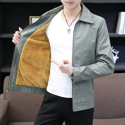Mens Thin Leather Jacket Lightweight Seasonal Versatility