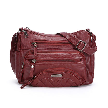 New Fashion Soft Leather Trendy Casual One-shoulder Crossbody