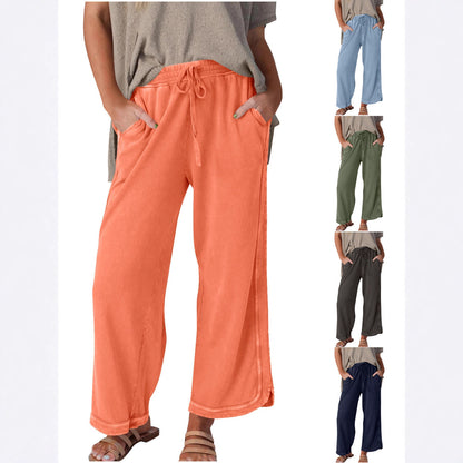 Women's Fashion Casual Wide Leg Leisure Sports Pants