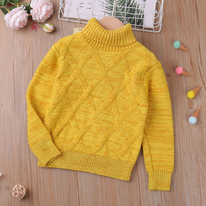 Heritage Checked Turtleneck Long Sleeve Knit