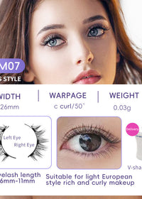 EM073 Eyelash White Clip