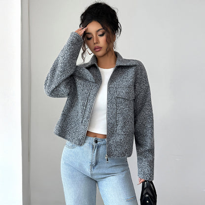 Elegant Long-sleeved Jacket For Women