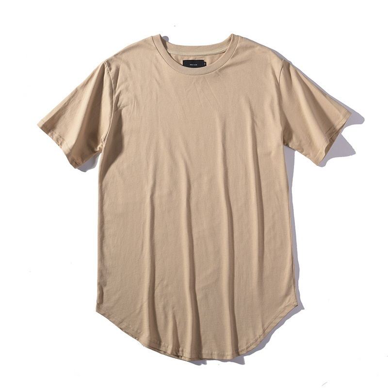 New streetwear Men Extended kanye West T-shirt