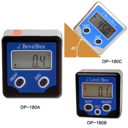 Electronic protractor, angle meter, inclinometer, star finder