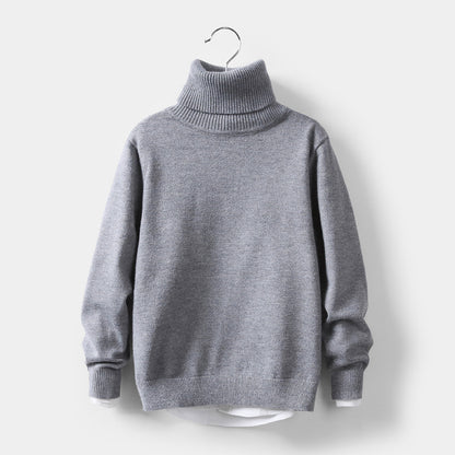 Nordic High-Collar Architectural Knitwear