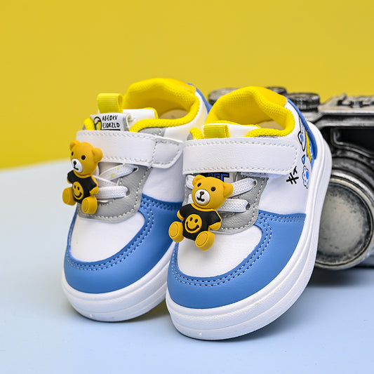 The Leather Surface: Children’s Leather-Surface Baby Toddler Sneakers