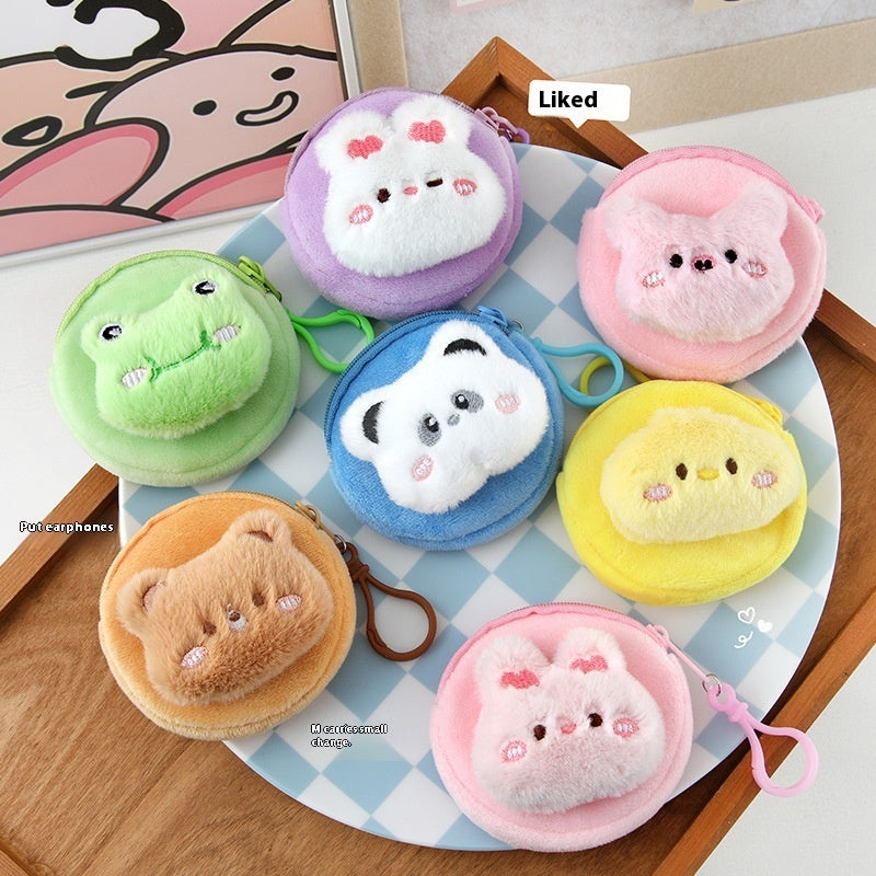 Cute Cartoon Plush Wallet Can Be Stored