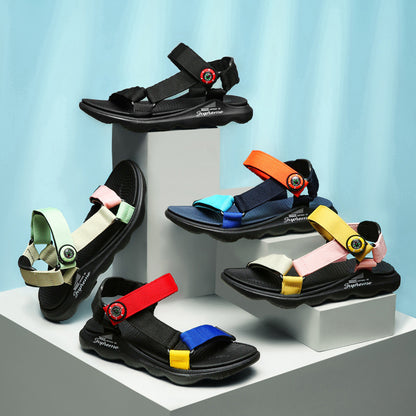 Candy Webbing: Vibrant Webbing Performance Beach Sandals