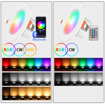 Graffiti Bluetooth Smart Downlight Voice Control Full Color Dimming Speaker Five-way Light
