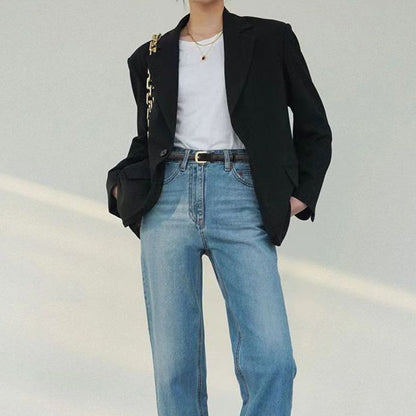 Women's Fashionable All-match Summer And Autumn Jeans Short Skirt Belt