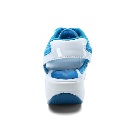 Statuesque: Platform Wedge Signature Sandals
