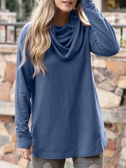 Solid color long sleeve T-shirt