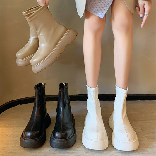 Women's Plush Warm Autumn And Winter Thick Soled Boots