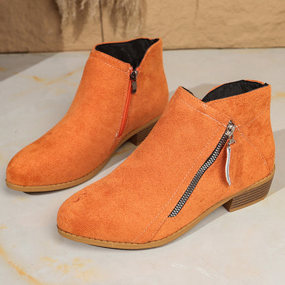 Suede European And American Style Women's Ankle Boots