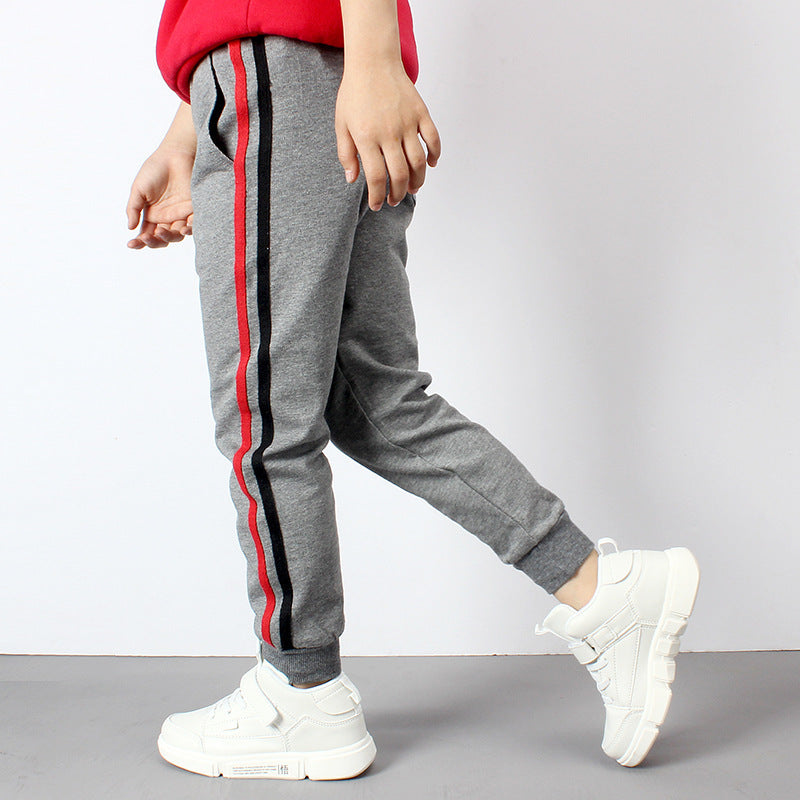 Fashion Cute Solid Color Childrens Cotton Casual Anti-Mosquito Pants Protective Charm