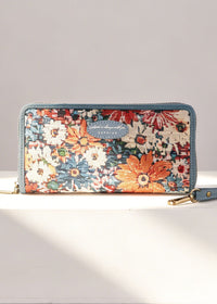 Blue Long Wallet