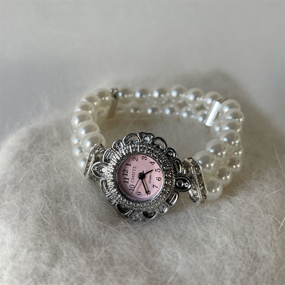 Fashion Women's Pearl Bracelet Watch