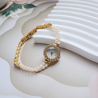 Women's All-match 6A Natural Freshwater Pearl High-grade Bracelet Watch